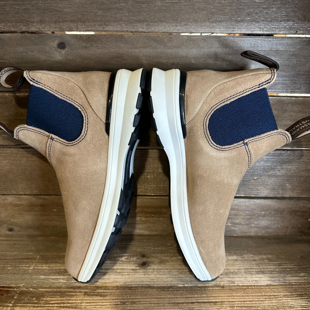 New NIB Womens Blundstone Original 2146 Tan Suede Sneaker Ankle Boots Size 6.5 M - Picture 4 of 6